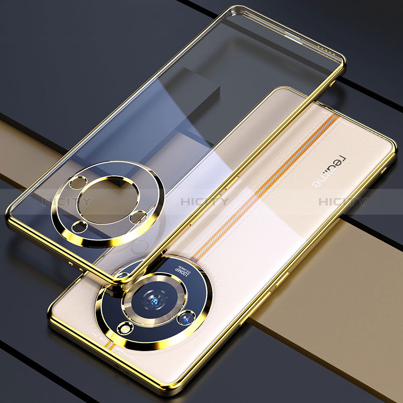 Silikon Schutzhülle Ultra Dünn Flexible Tasche Durchsichtig Transparent H05 für Realme 11 Pro 5G Gold