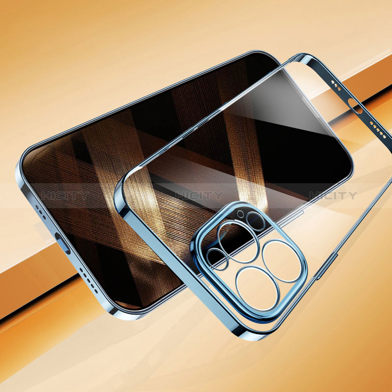 Silikon Schutzhülle Ultra Dünn Flexible Tasche Durchsichtig Transparent H07 für Apple iPhone 14 Pro Max groß