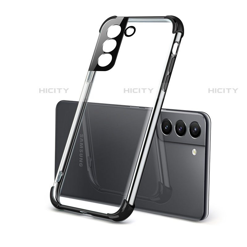 Silikon Schutzhülle Ultra Dünn Flexible Tasche Durchsichtig Transparent H09 für Samsung Galaxy S23 Plus 5G Schwarz Plus