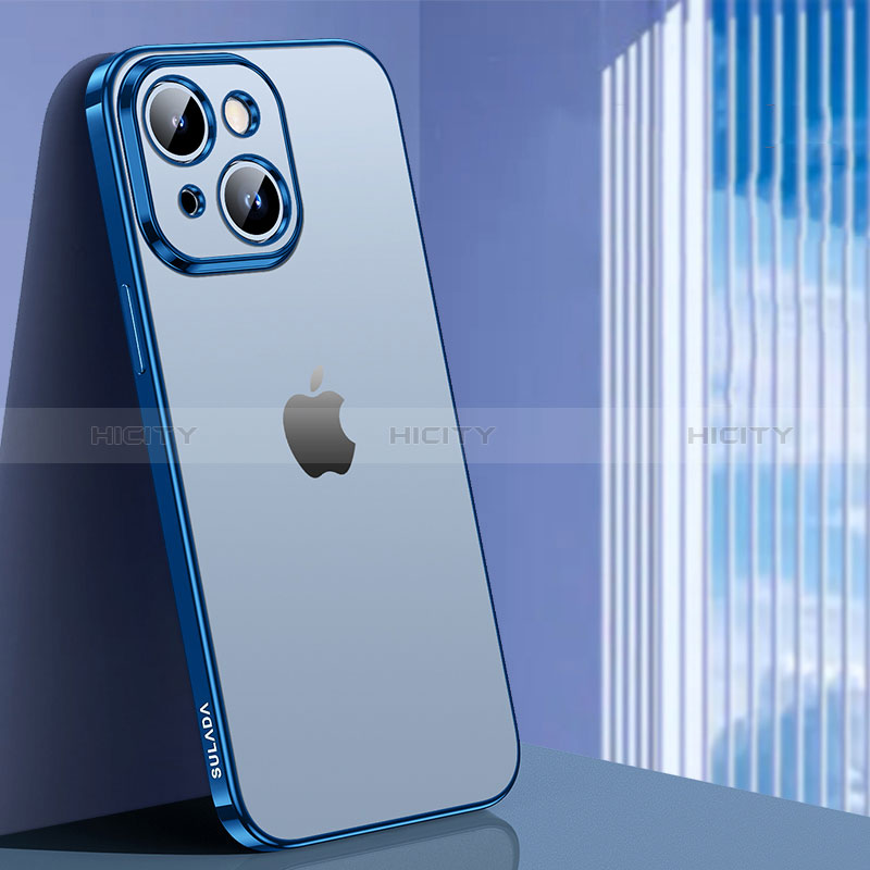 Silikon Schutzhülle Ultra Dünn Flexible Tasche Durchsichtig Transparent LD1 für Apple iPhone 14 groß