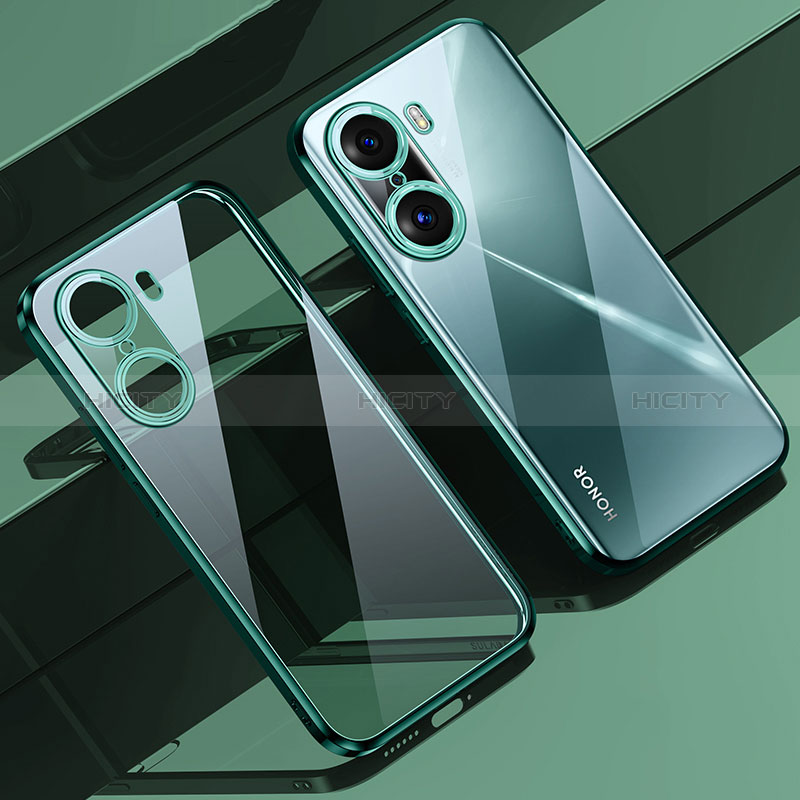 Silikon Schutzhülle Ultra Dünn Flexible Tasche Durchsichtig Transparent LD1 für Huawei Honor 60 Pro 5G