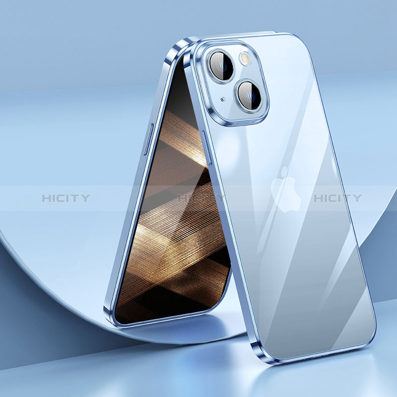 Silikon Schutzhülle Ultra Dünn Flexible Tasche Durchsichtig Transparent LD2 für Apple iPhone 15 groß