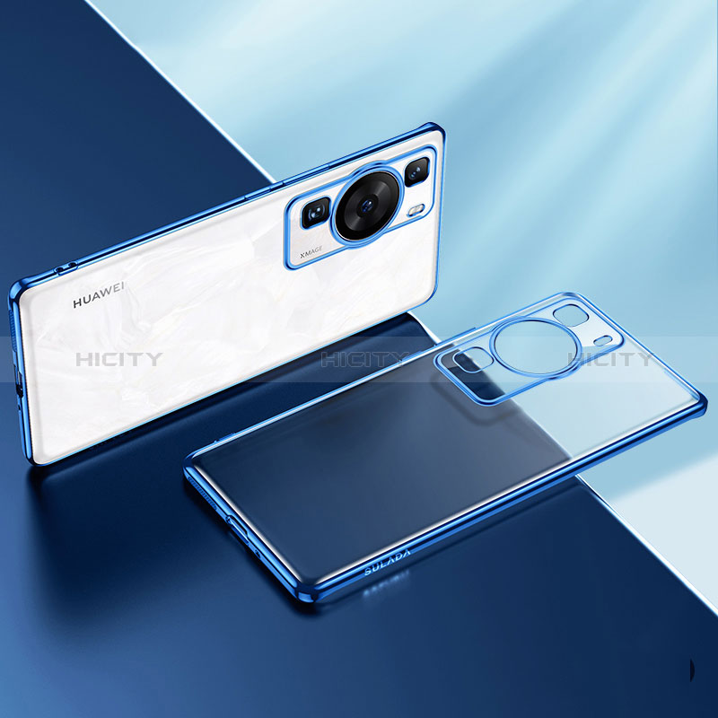 Silikon Schutzhülle Ultra Dünn Flexible Tasche Durchsichtig Transparent LD2 für Huawei P60 Pro groß