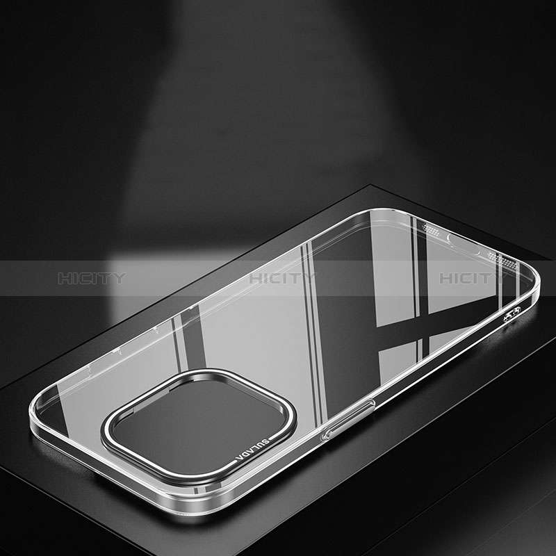 Silikon Schutzhülle Ultra Dünn Flexible Tasche Durchsichtig Transparent LD6 für Apple iPhone 14 Pro groß