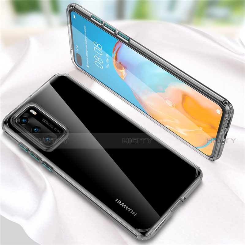 Silikon Schutzhülle Ultra Dünn Flexible Tasche Durchsichtig Transparent N01 für Huawei P40