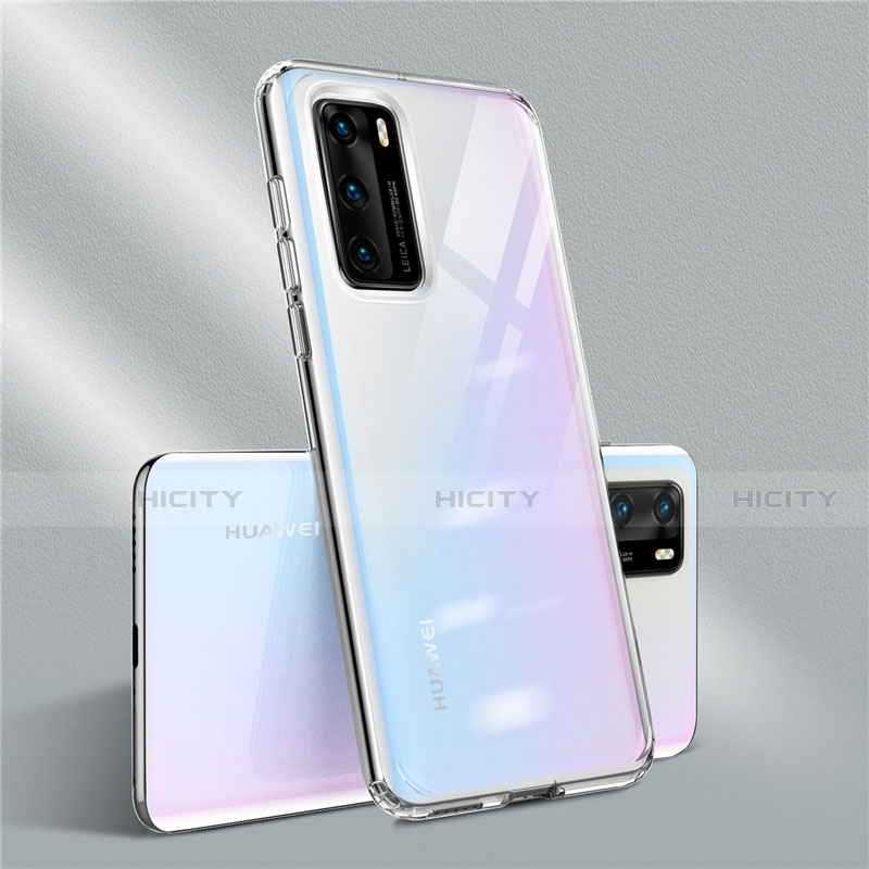 Silikon Schutzhülle Ultra Dünn Flexible Tasche Durchsichtig Transparent N01 für Huawei P40 Klar