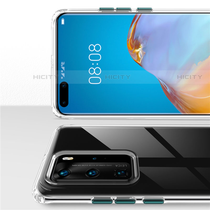 Silikon Schutzhülle Ultra Dünn Flexible Tasche Durchsichtig Transparent N01 für Huawei P40 Pro