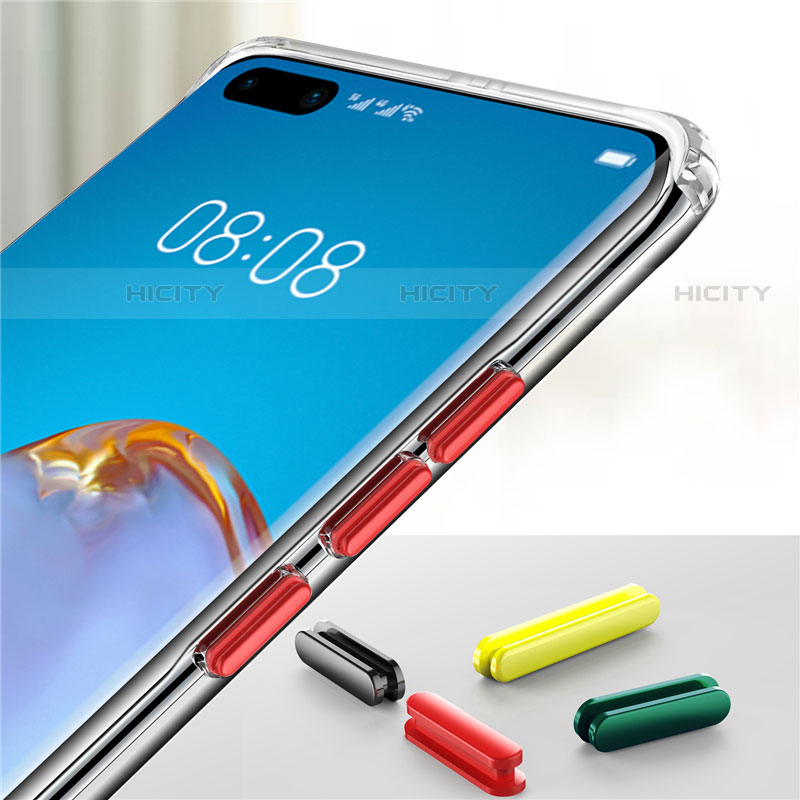 Silikon Schutzhülle Ultra Dünn Flexible Tasche Durchsichtig Transparent N01 für Huawei P40 Pro