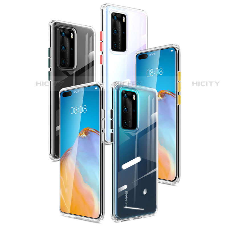 Silikon Schutzhülle Ultra Dünn Flexible Tasche Durchsichtig Transparent N01 für Huawei P40 Pro