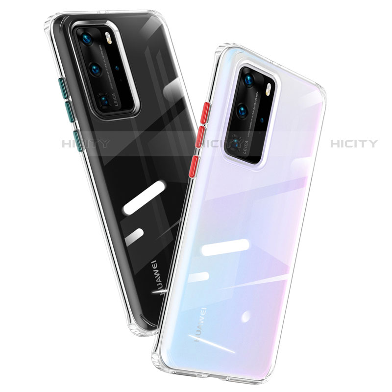 Silikon Schutzhülle Ultra Dünn Flexible Tasche Durchsichtig Transparent N01 für Huawei P40 Pro