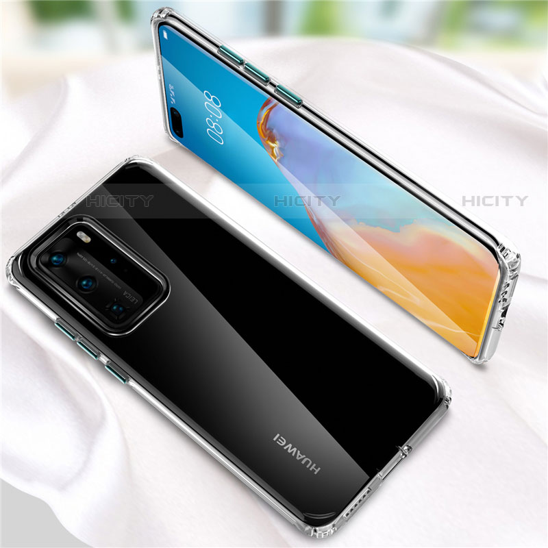 Silikon Schutzhülle Ultra Dünn Flexible Tasche Durchsichtig Transparent N01 für Huawei P40 Pro