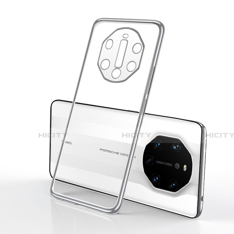 Silikon Schutzhülle Ultra Dünn Flexible Tasche Durchsichtig Transparent S01 für Huawei Mate 40 RS groß
