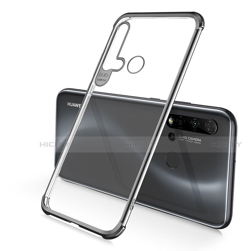 Silikon Schutzhülle Ultra Dünn Flexible Tasche Durchsichtig Transparent S01 für Huawei Nova 5i groß