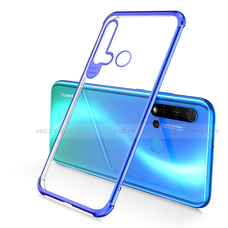 Silikon Schutzhülle Ultra Dünn Flexible Tasche Durchsichtig Transparent S01 für Huawei Nova 5i groß