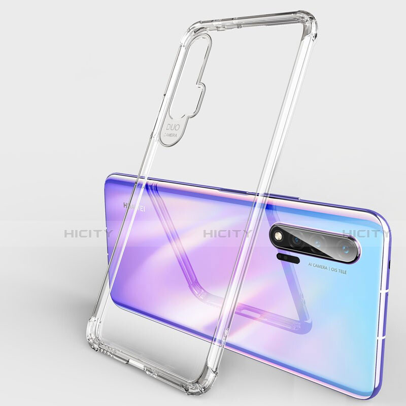 Silikon Schutzhülle Ultra Dünn Flexible Tasche Durchsichtig Transparent S01 für Huawei Nova 6