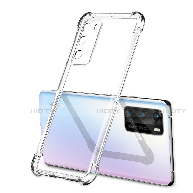 Silikon Schutzhülle Ultra Dünn Flexible Tasche Durchsichtig Transparent S01 für Huawei P40 Klar