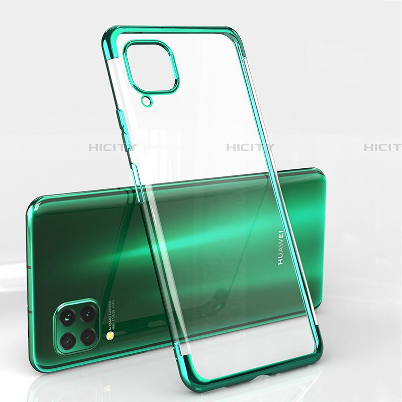 Silikon Schutzhülle Ultra Dünn Flexible Tasche Durchsichtig Transparent S01 für Huawei P40 Lite Grün Plus