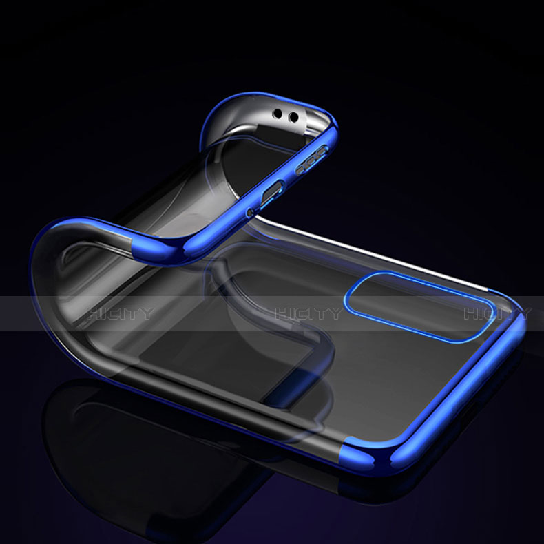 Silikon Schutzhülle Ultra Dünn Flexible Tasche Durchsichtig Transparent S01 für Oppo Reno3 Pro groß