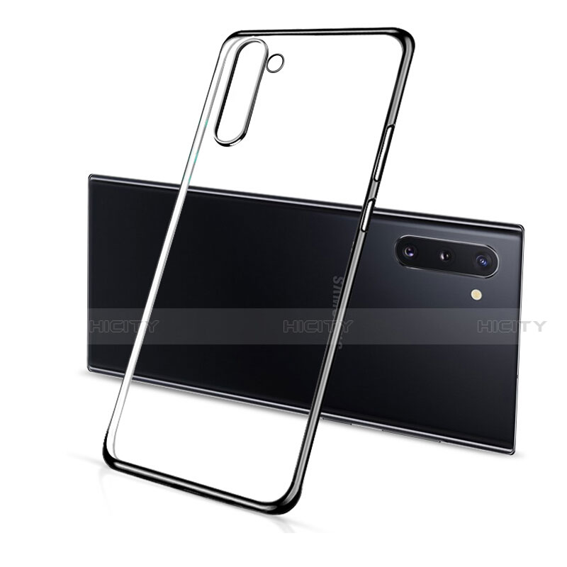 Silikon Schutzhülle Ultra Dünn Flexible Tasche Durchsichtig Transparent S01 für Samsung Galaxy Note 10 groß