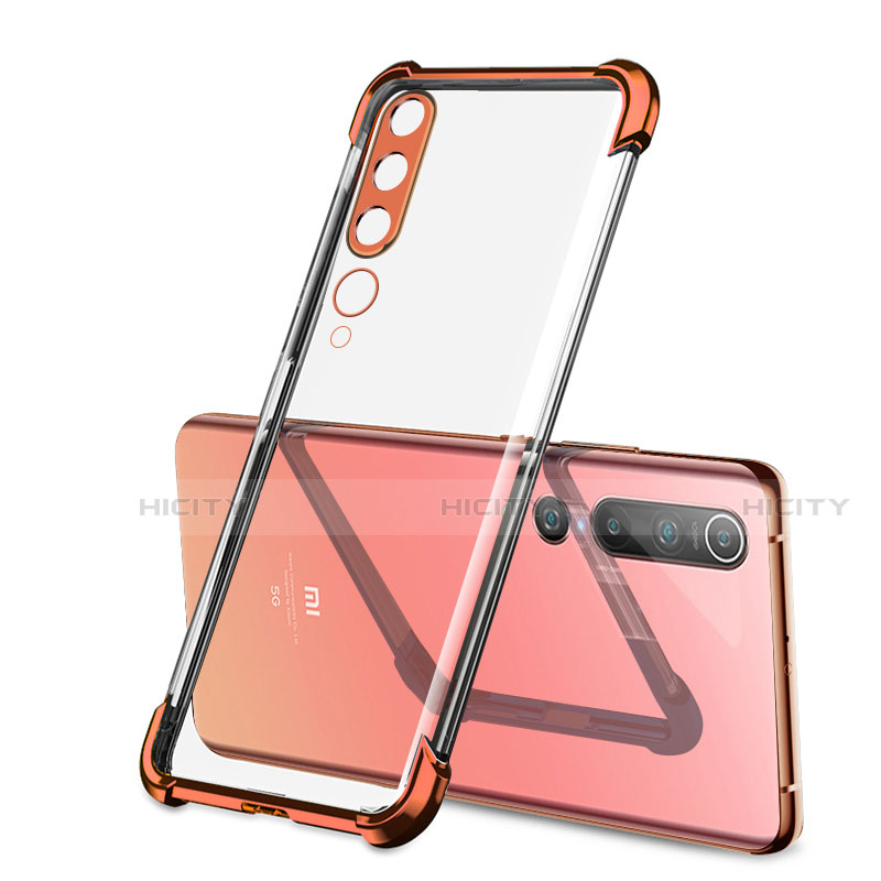 Silikon Schutzhülle Ultra Dünn Flexible Tasche Durchsichtig Transparent S01 für Xiaomi Mi 10 groß