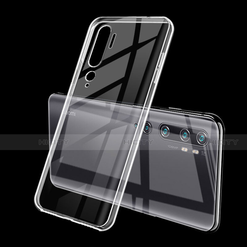 Silikon Schutzhülle Ultra Dünn Flexible Tasche Durchsichtig Transparent S01 für Xiaomi Mi Note 10 Klar