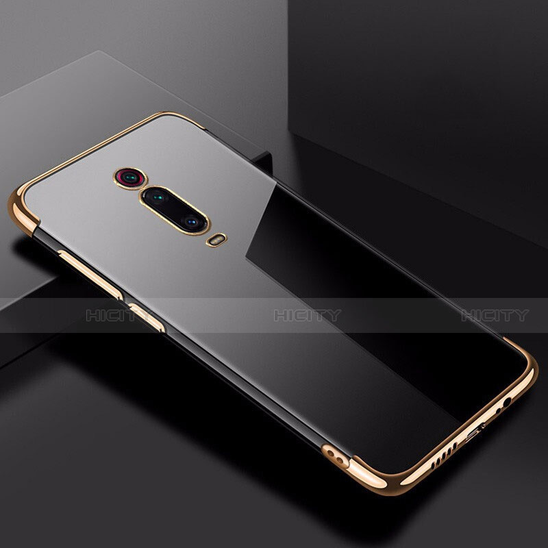 Silikon Schutzhülle Ultra Dünn Flexible Tasche Durchsichtig Transparent S01 für Xiaomi Redmi K20 Gold