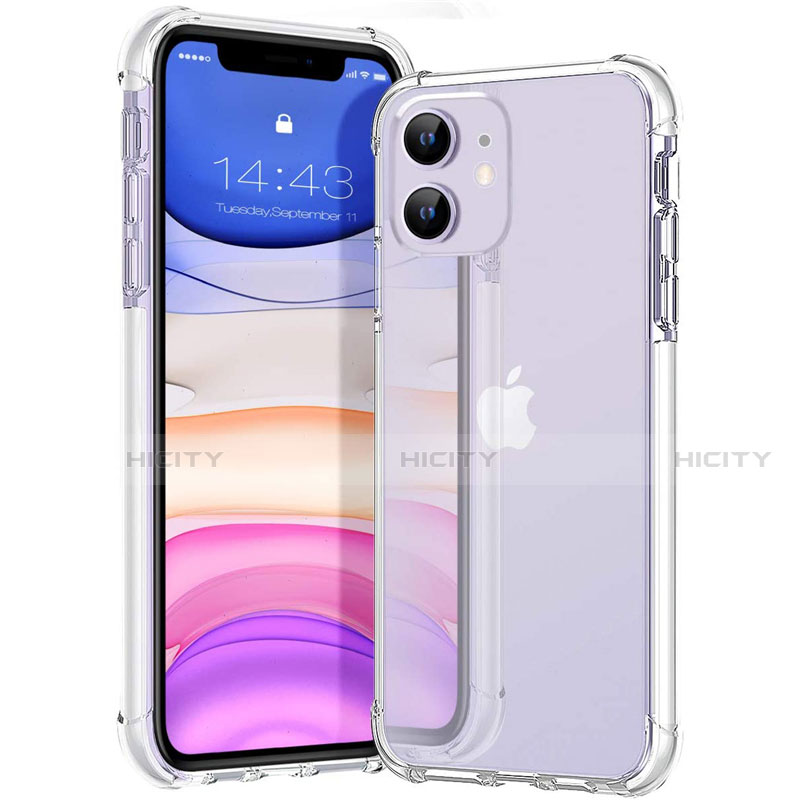 Silikon Schutzhülle Ultra Dünn Flexible Tasche Durchsichtig Transparent S02 für Apple iPhone 12 Mini Klar Plus