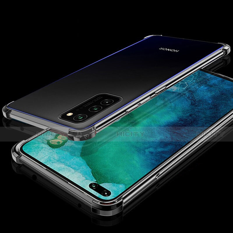 Silikon Schutzhülle Ultra Dünn Flexible Tasche Durchsichtig Transparent S02 für Huawei Honor V30 Pro 5G