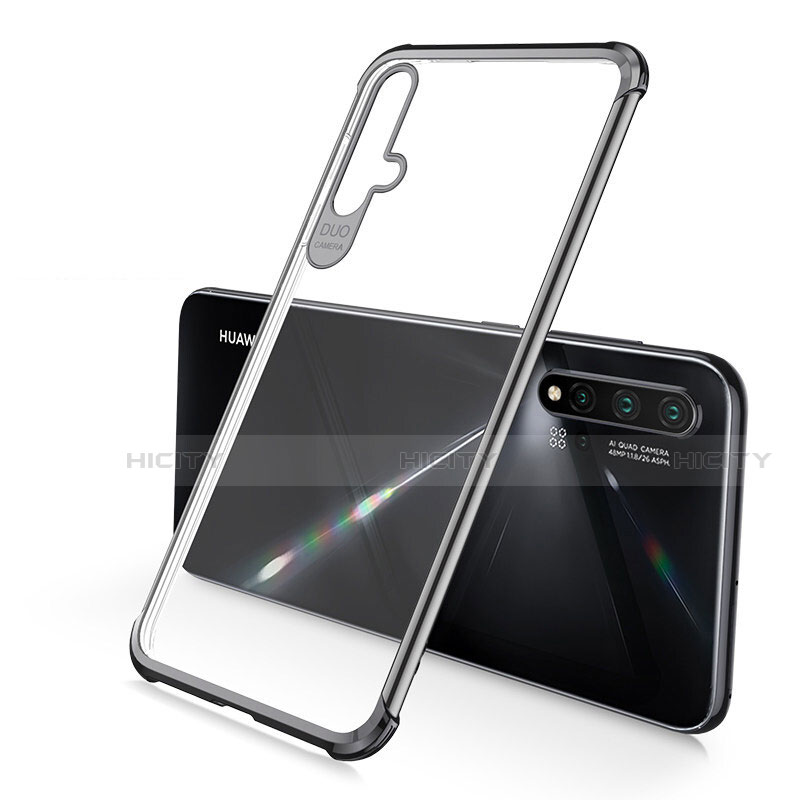 Silikon Schutzhülle Ultra Dünn Flexible Tasche Durchsichtig Transparent S02 für Huawei Nova 5 groß