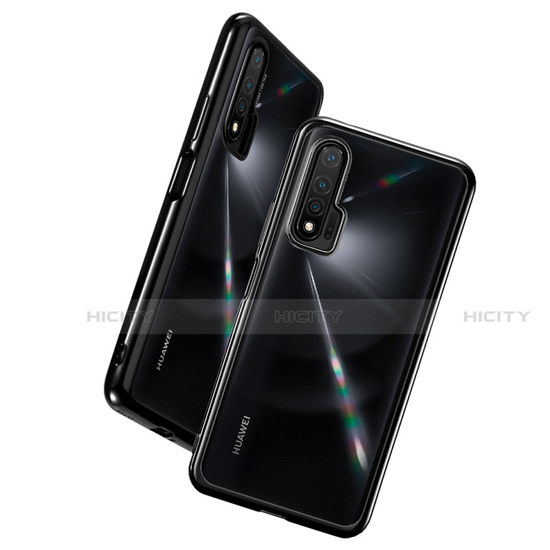 Silikon Schutzhülle Ultra Dünn Flexible Tasche Durchsichtig Transparent S02 für Huawei Nova 6 5G groß