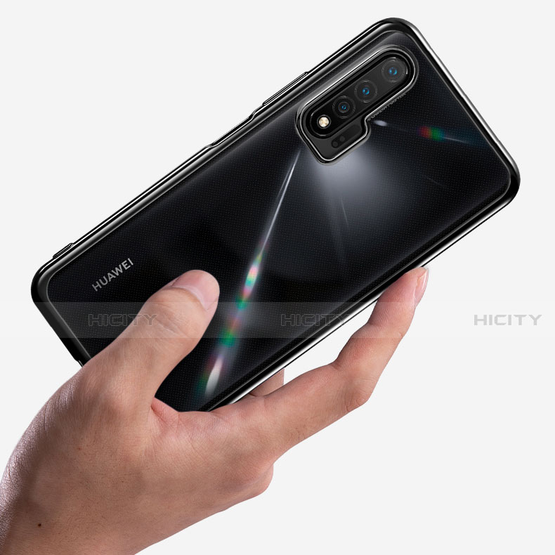 Silikon Schutzhülle Ultra Dünn Flexible Tasche Durchsichtig Transparent S02 für Huawei Nova 6 5G groß