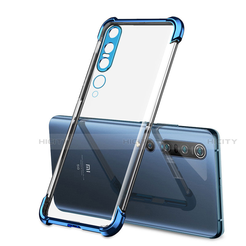 Silikon Schutzhülle Ultra Dünn Flexible Tasche Durchsichtig Transparent S02 für Xiaomi Mi 10 Pro groß