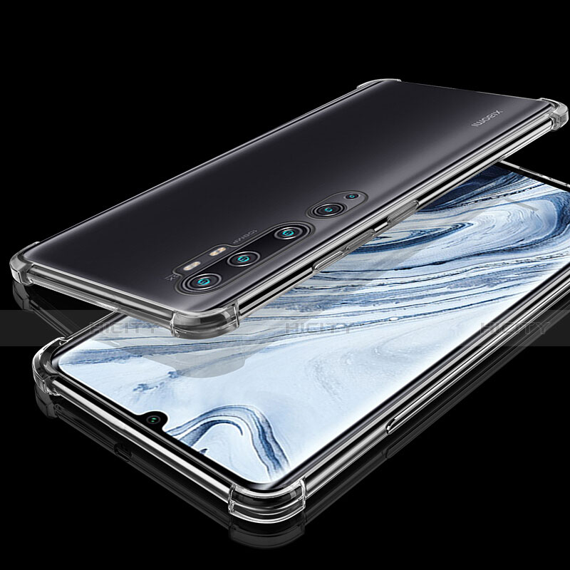 Silikon Schutzhülle Ultra Dünn Flexible Tasche Durchsichtig Transparent S02 für Xiaomi Mi Note 10