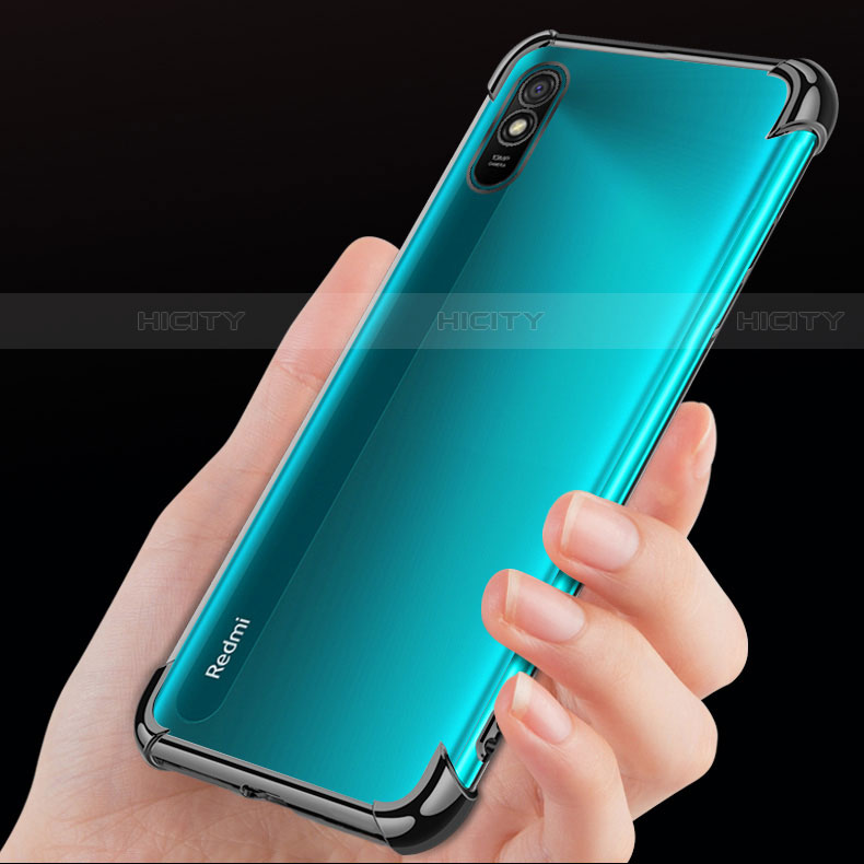 Silikon Schutzhülle Ultra Dünn Flexible Tasche Durchsichtig Transparent S02 für Xiaomi Redmi 9A groß