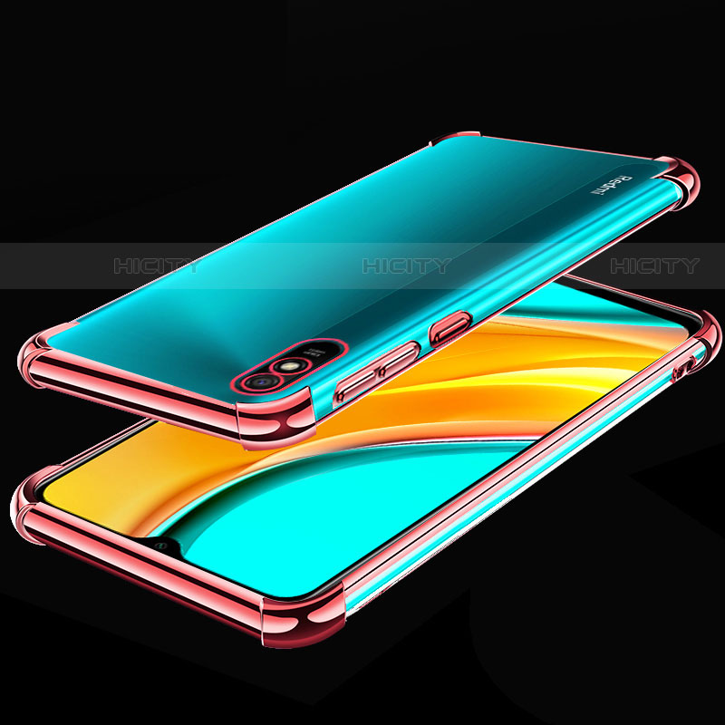 Silikon Schutzhülle Ultra Dünn Flexible Tasche Durchsichtig Transparent S02 für Xiaomi Redmi 9A groß