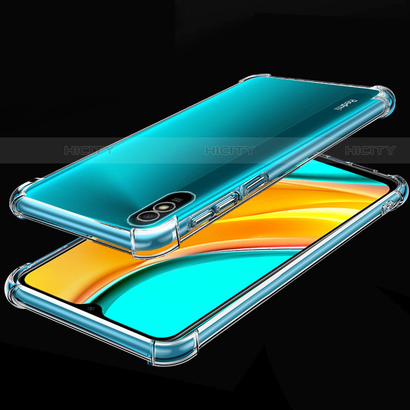 Silikon Schutzhülle Ultra Dünn Flexible Tasche Durchsichtig Transparent S02 für Xiaomi Redmi 9A Klar