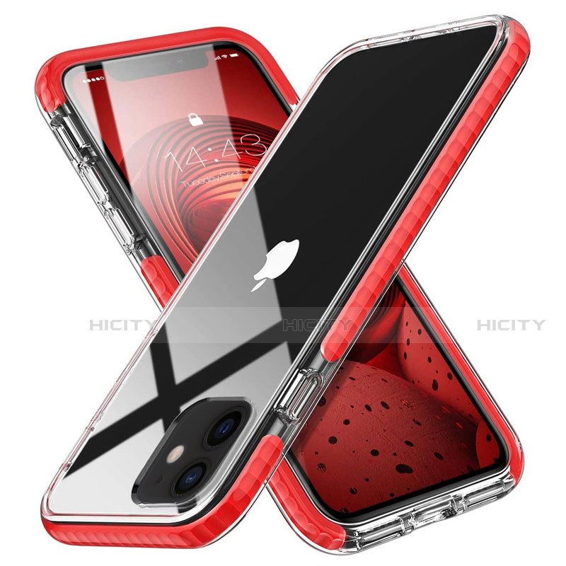 Silikon Schutzhülle Ultra Dünn Flexible Tasche Durchsichtig Transparent S03 für Apple iPhone 12