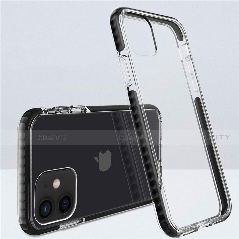 Silikon Schutzhülle Ultra Dünn Flexible Tasche Durchsichtig Transparent S03 für Apple iPhone 12