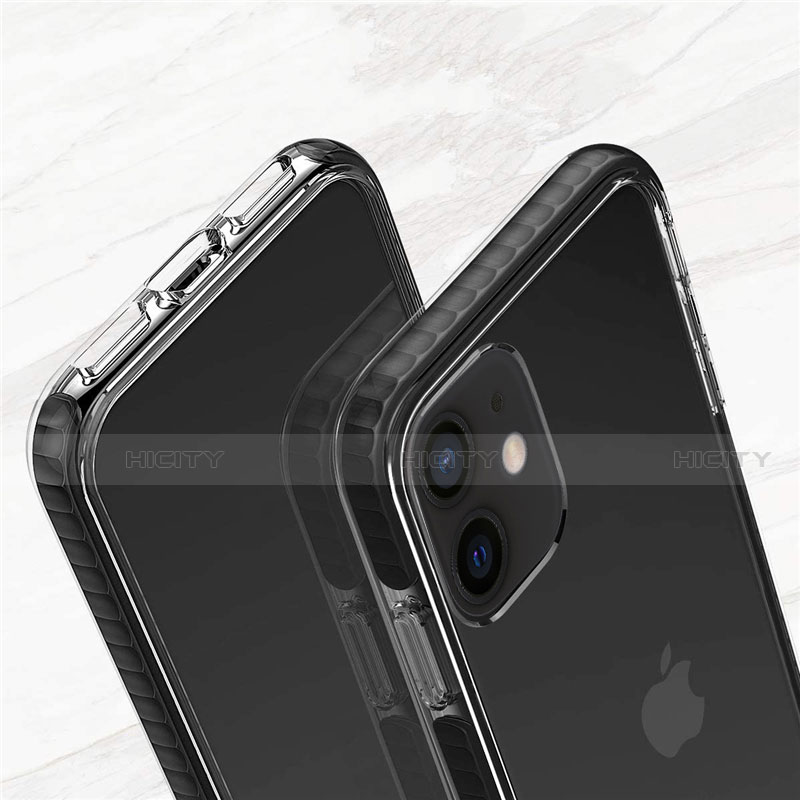 Silikon Schutzhülle Ultra Dünn Flexible Tasche Durchsichtig Transparent S03 für Apple iPhone 12