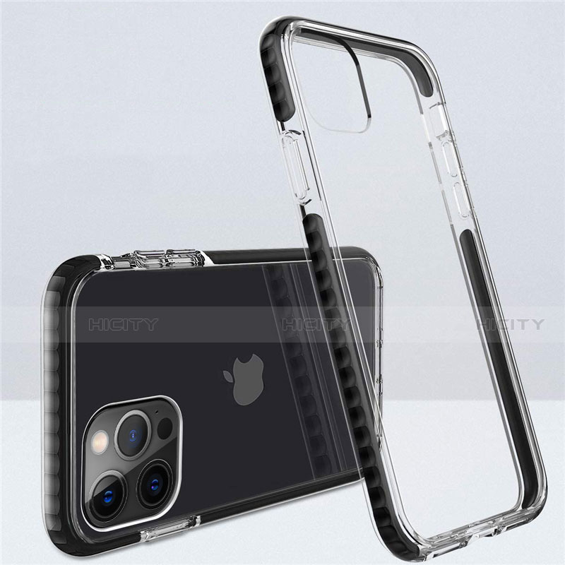 Silikon Schutzhülle Ultra Dünn Flexible Tasche Durchsichtig Transparent S03 für Apple iPhone 12 Pro