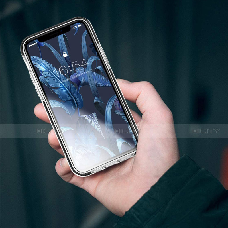 Silikon Schutzhülle Ultra Dünn Flexible Tasche Durchsichtig Transparent S03 für Apple iPhone 12 Pro groß