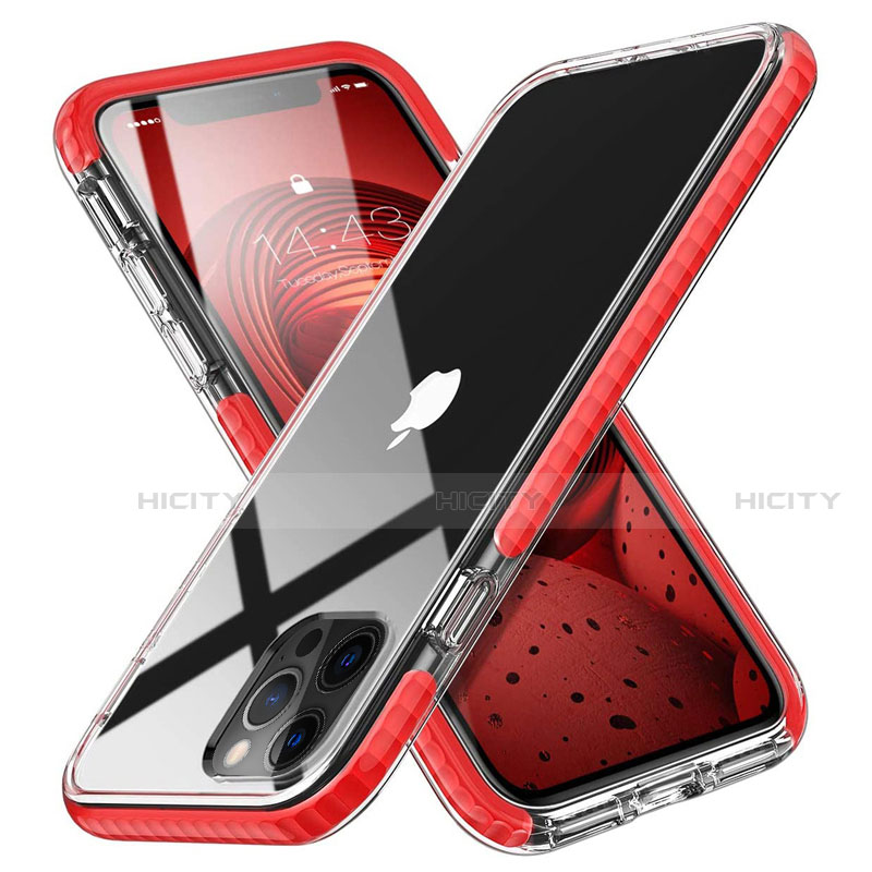 Silikon Schutzhülle Ultra Dünn Flexible Tasche Durchsichtig Transparent S03 für Apple iPhone 12 Pro Max groß