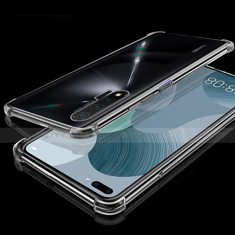 Silikon Schutzhülle Ultra Dünn Flexible Tasche Durchsichtig Transparent S03 für Huawei Nova 6 5G groß