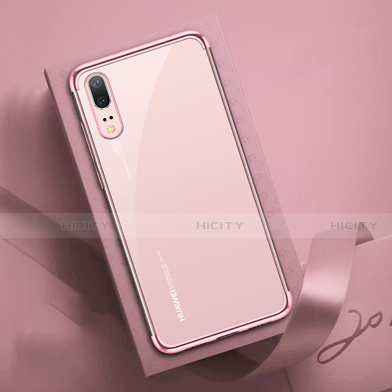 Silikon Schutzhülle Ultra Dünn Flexible Tasche Durchsichtig Transparent S03 für Huawei P20 groß