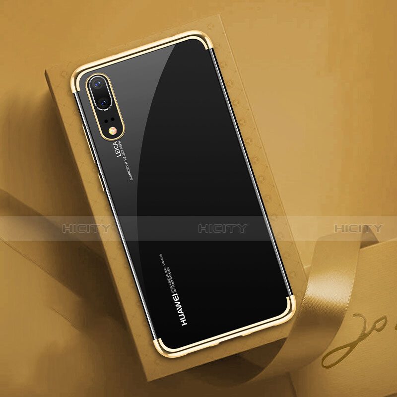 Silikon Schutzhülle Ultra Dünn Flexible Tasche Durchsichtig Transparent S03 für Huawei P20 groß