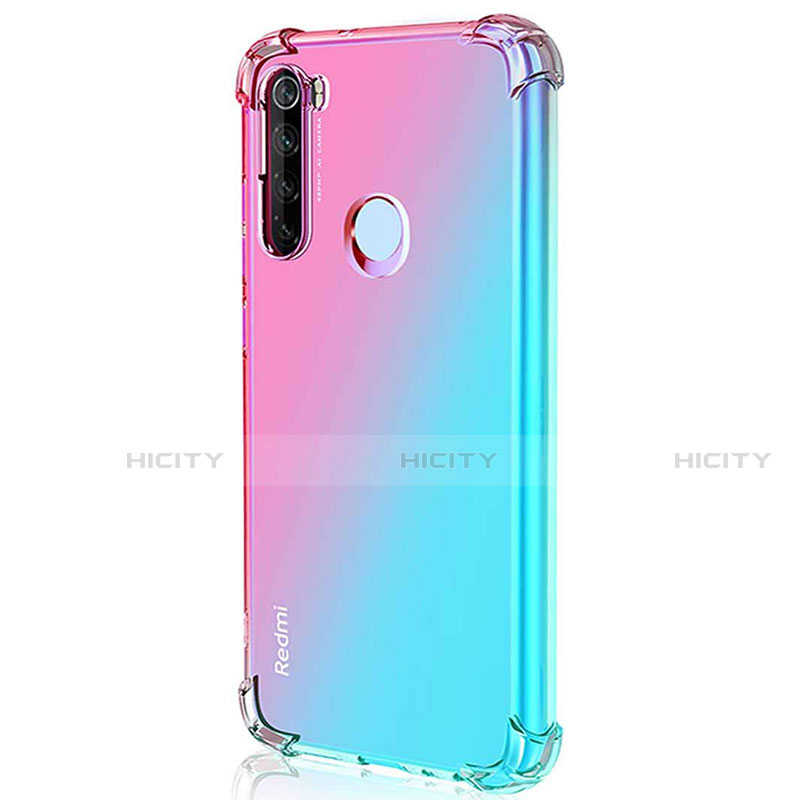 Silikon Schutzhülle Ultra Dünn Flexible Tasche Durchsichtig Transparent S03 für Xiaomi Redmi Note 8 (2021) Rosa