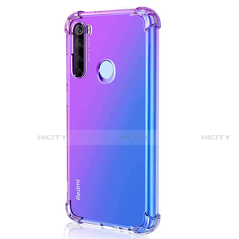 Silikon Schutzhülle Ultra Dünn Flexible Tasche Durchsichtig Transparent S03 für Xiaomi Redmi Note 8T Violett