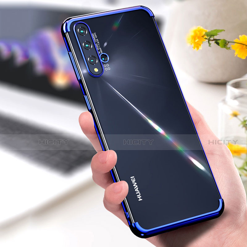 Silikon Schutzhülle Ultra Dünn Flexible Tasche Durchsichtig Transparent S04 für Huawei Nova 5