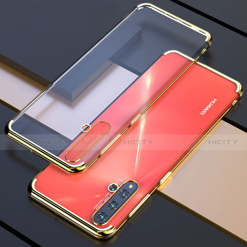 Silikon Schutzhülle Ultra Dünn Flexible Tasche Durchsichtig Transparent S04 für Huawei Nova 5 Pro groß