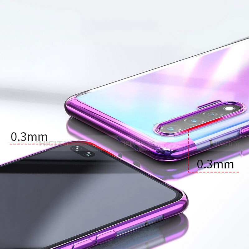 Silikon Schutzhülle Ultra Dünn Flexible Tasche Durchsichtig Transparent S04 für Huawei Nova 6